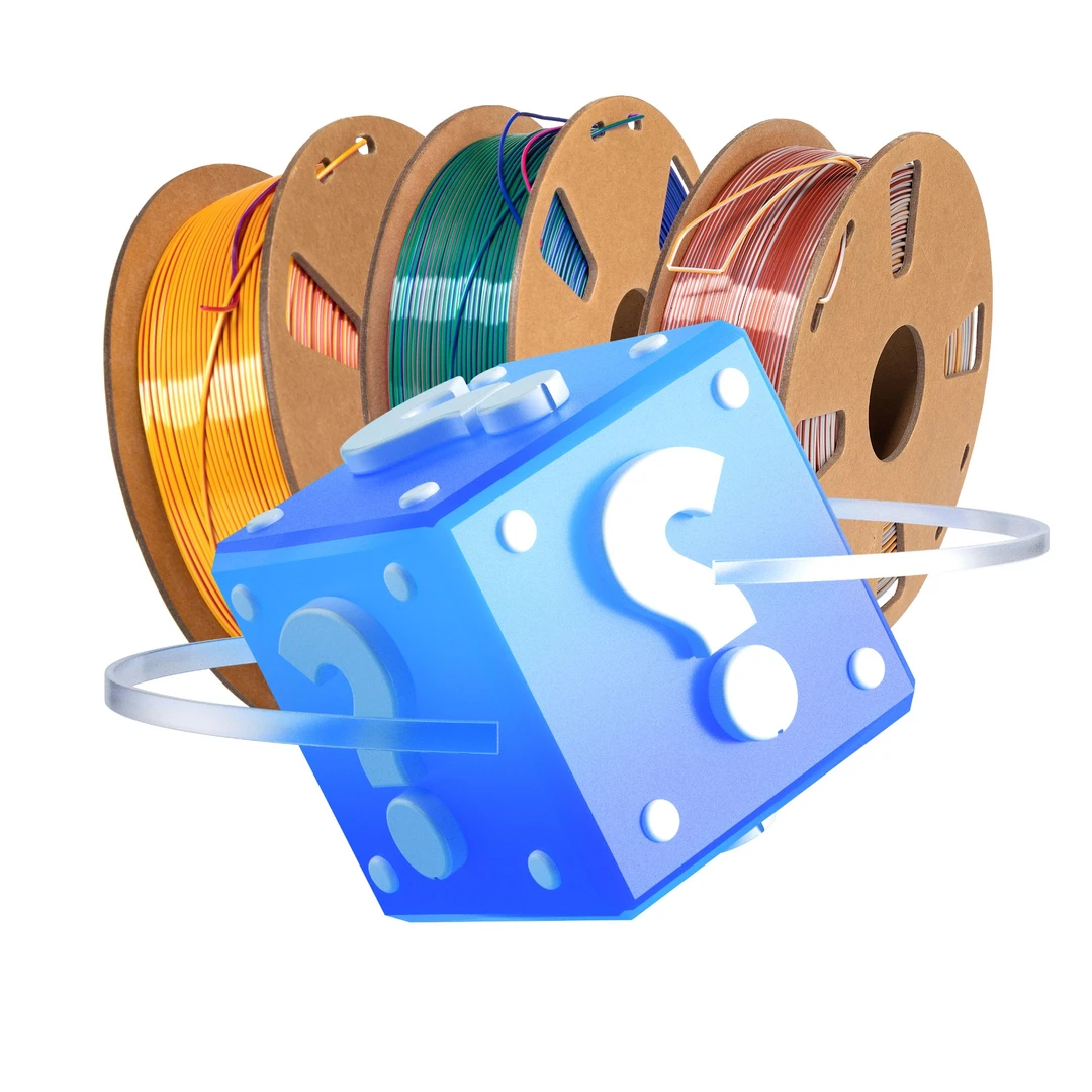 [超维彩线】3D打印耗材1.75mmPLA丝绸盲盒1kg