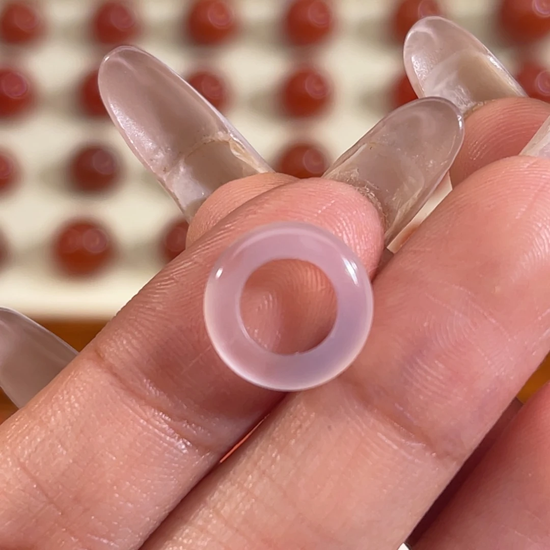 玛瑙/玉髓未镶嵌跑环内径7mm  不换退