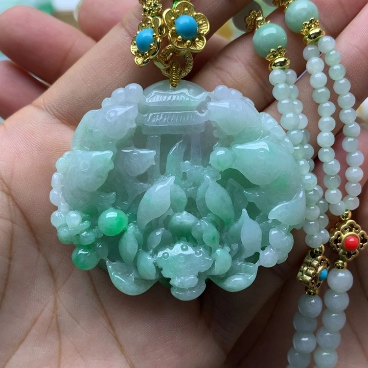 颈饰未镶嵌翡翠翡翠