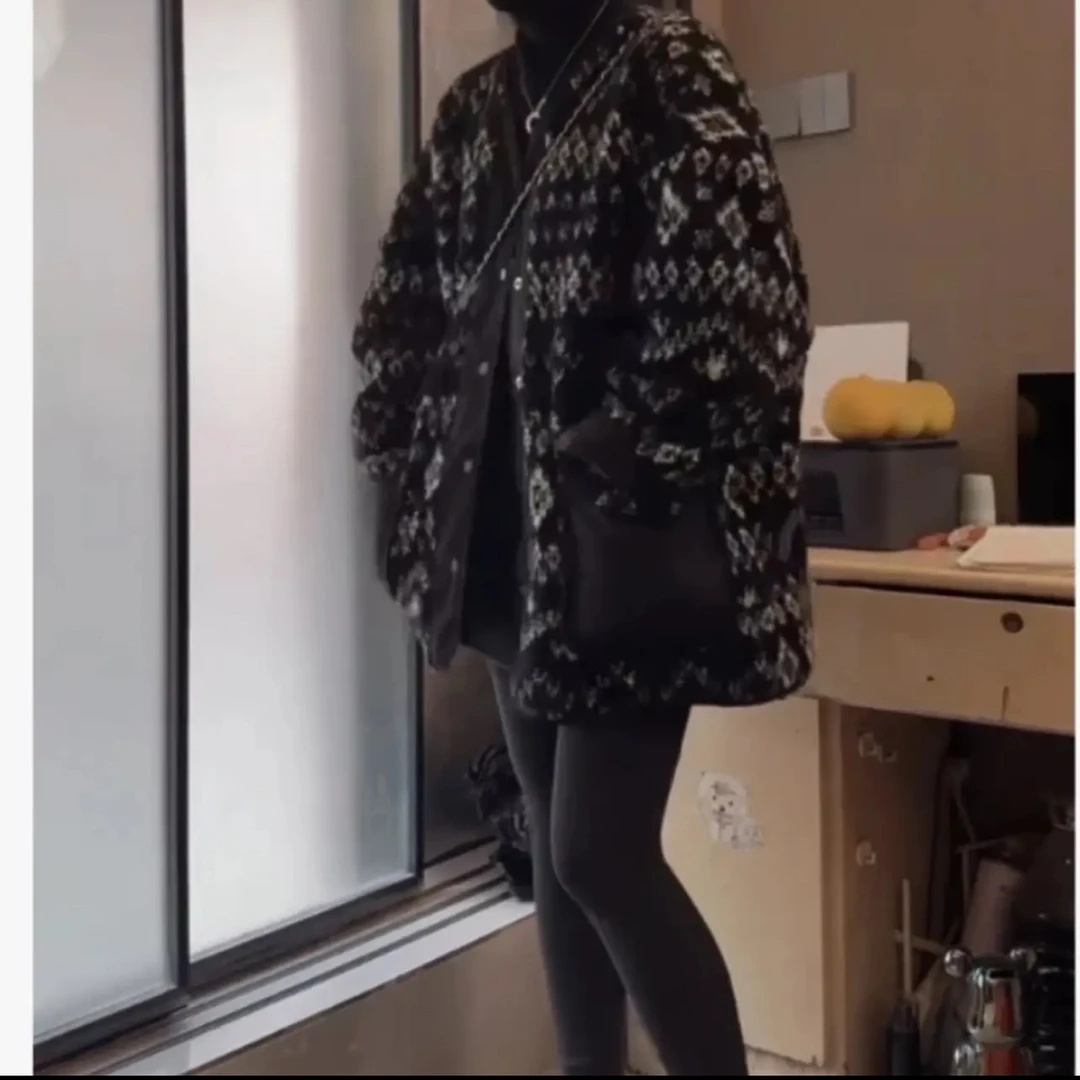 秋冬新款慵懒风宽松显瘦气质百搭外套女装