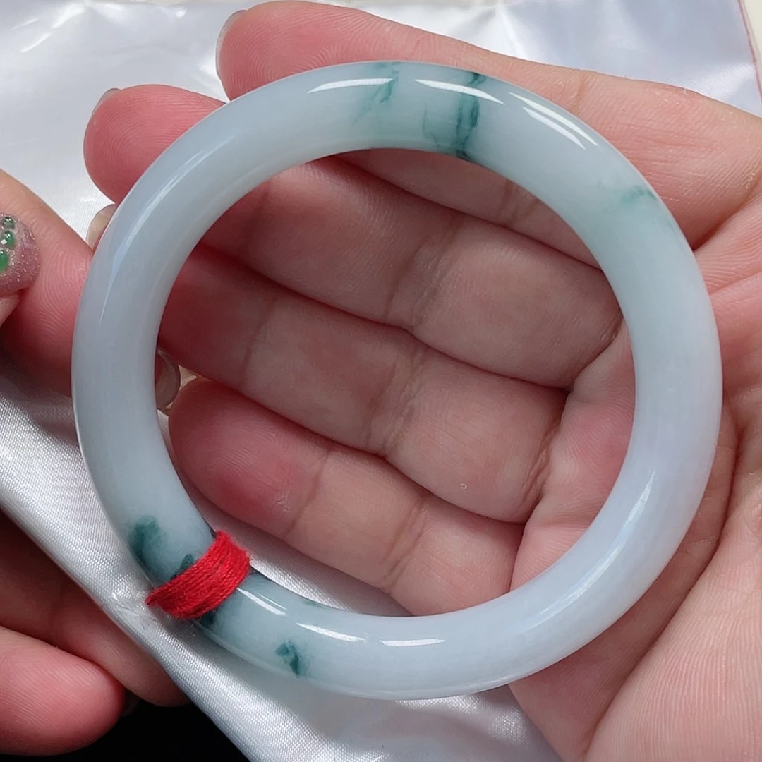 未镶嵌手镯翡翠缅甸翡翠手镯56圈