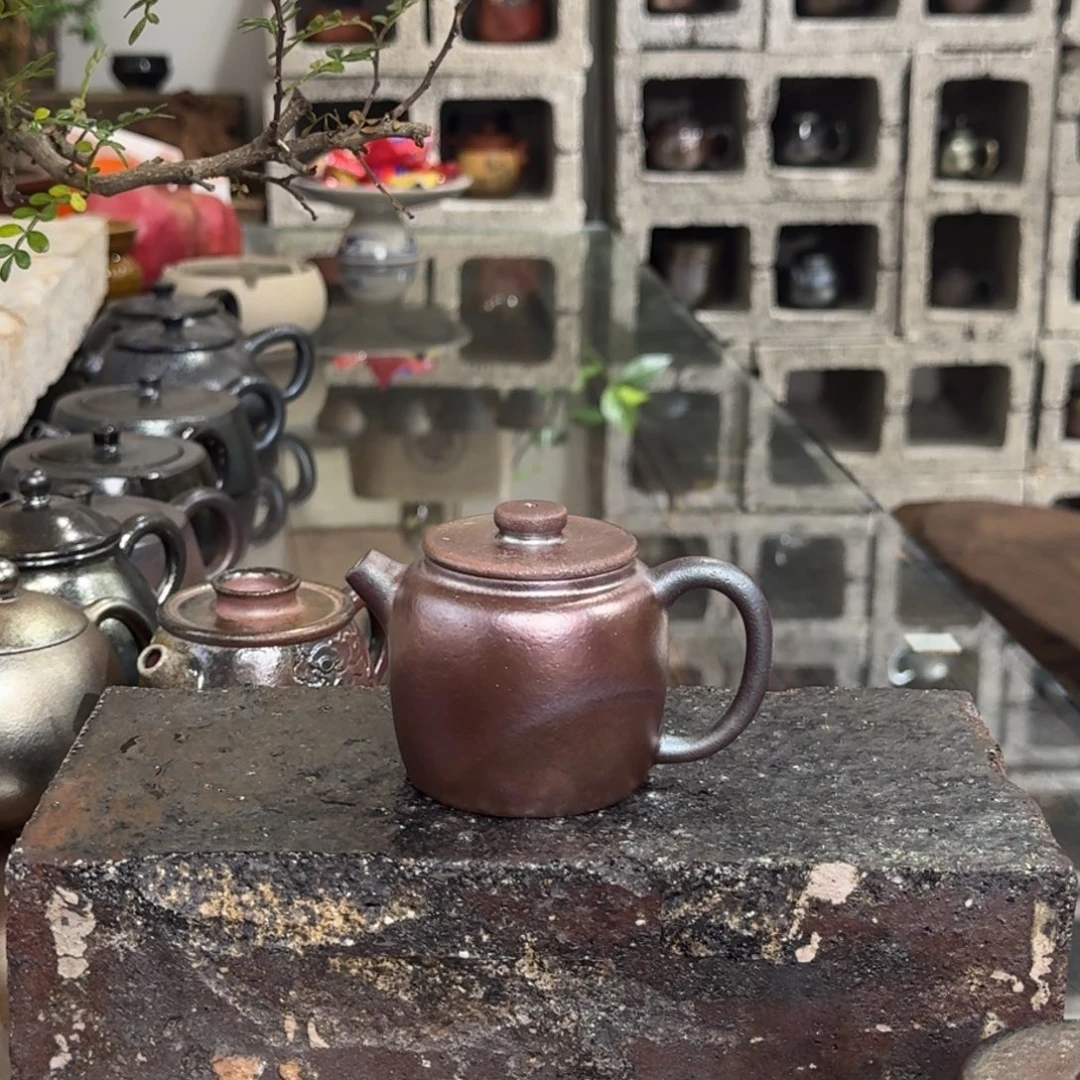 建水紫陶紫泥柴烧茶具