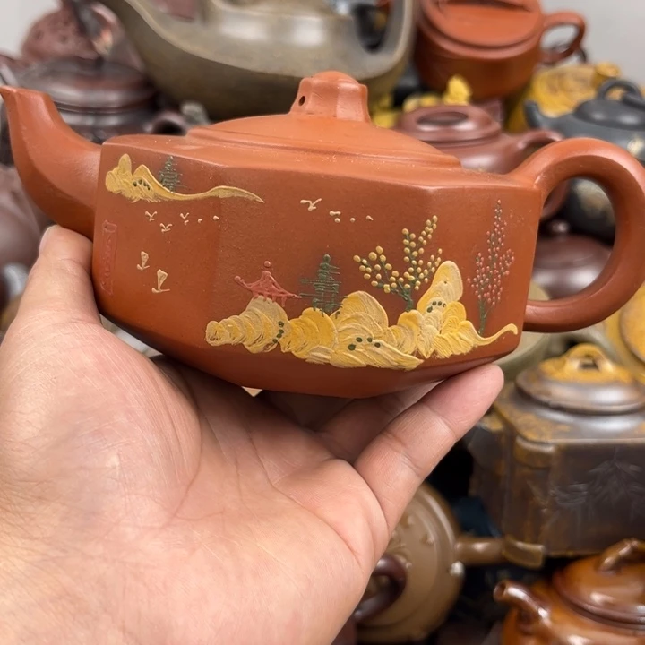 茶壶紫砂紫砂微瑕老茶壶