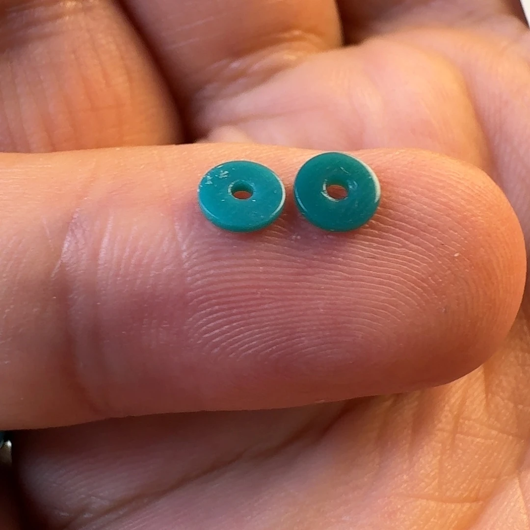 未镶嵌绿松石珠宝奇石4.8mm