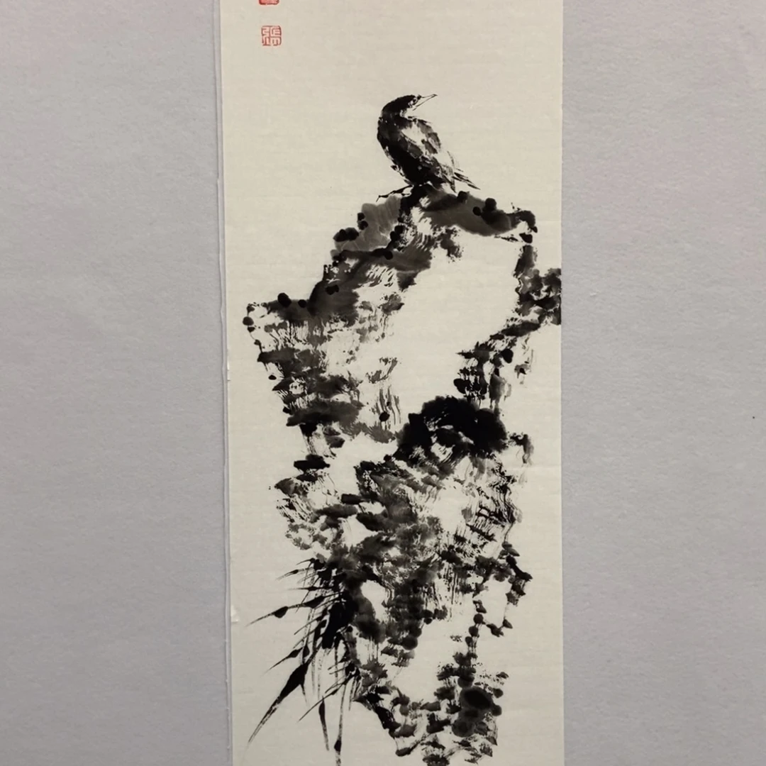国画墨鱼精品墨鱼精品