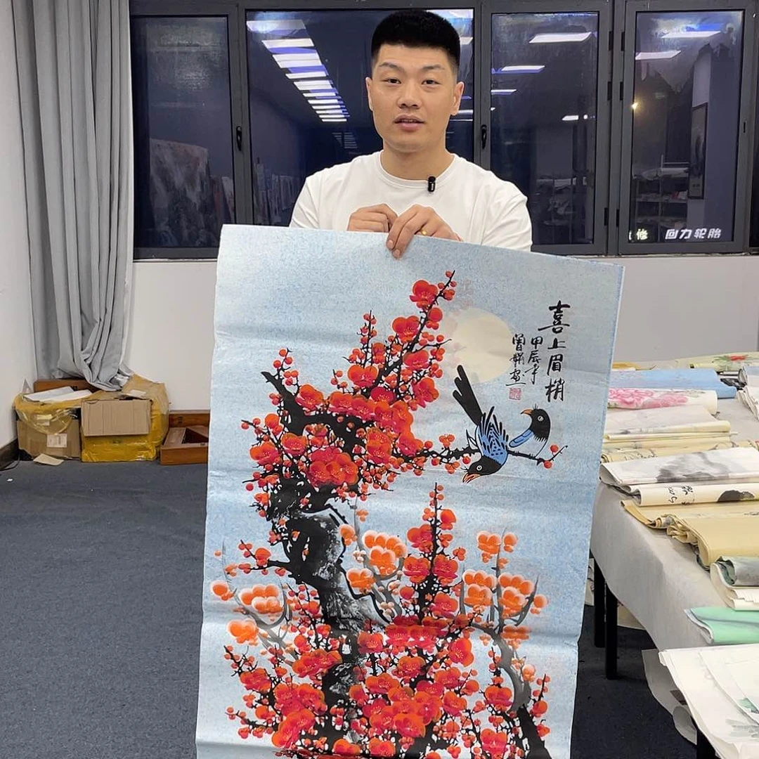 国画纯手绘字画宣纸