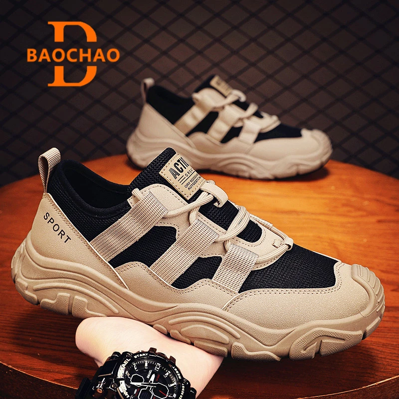 运动鞋男士阿甘鞋子男鞋春季2025新款潮牌网红爆款登山厚底休闲鞋