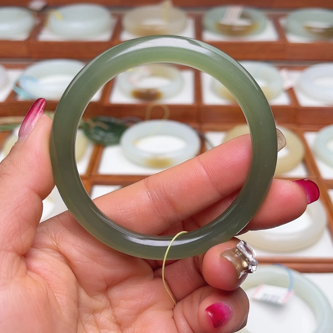 和田玉手镯未镶嵌55.3