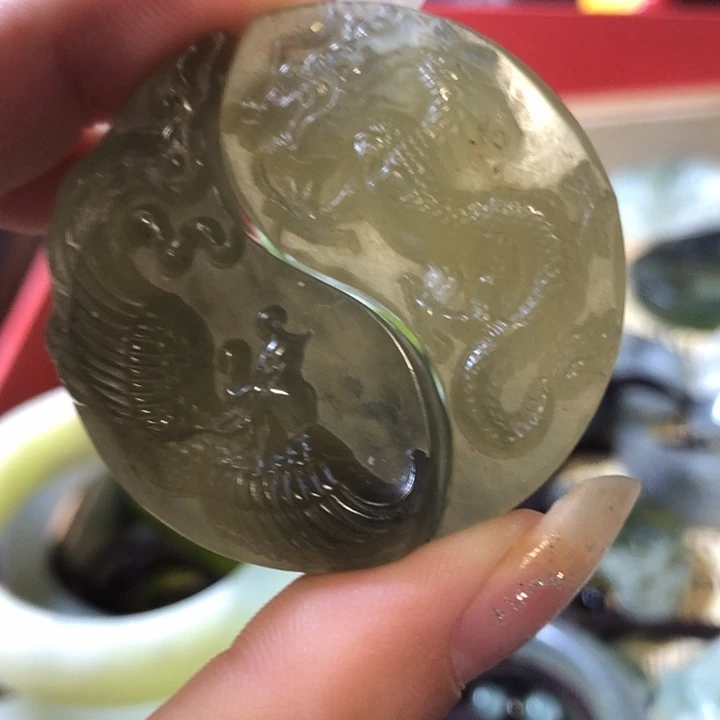 岫玉未镶嵌岫玉挂件