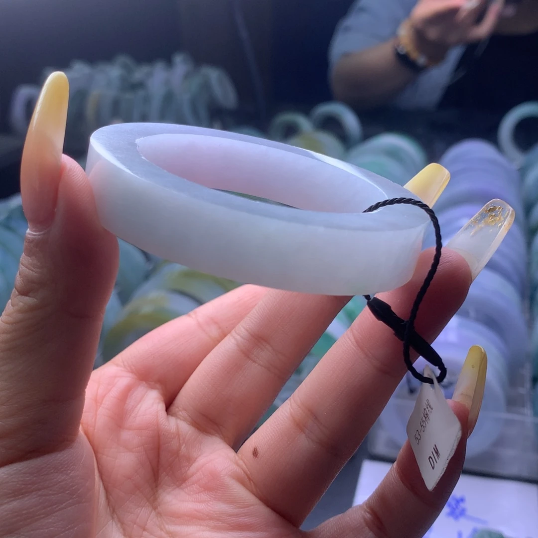 定制翡翠未镶嵌半山水53-55正