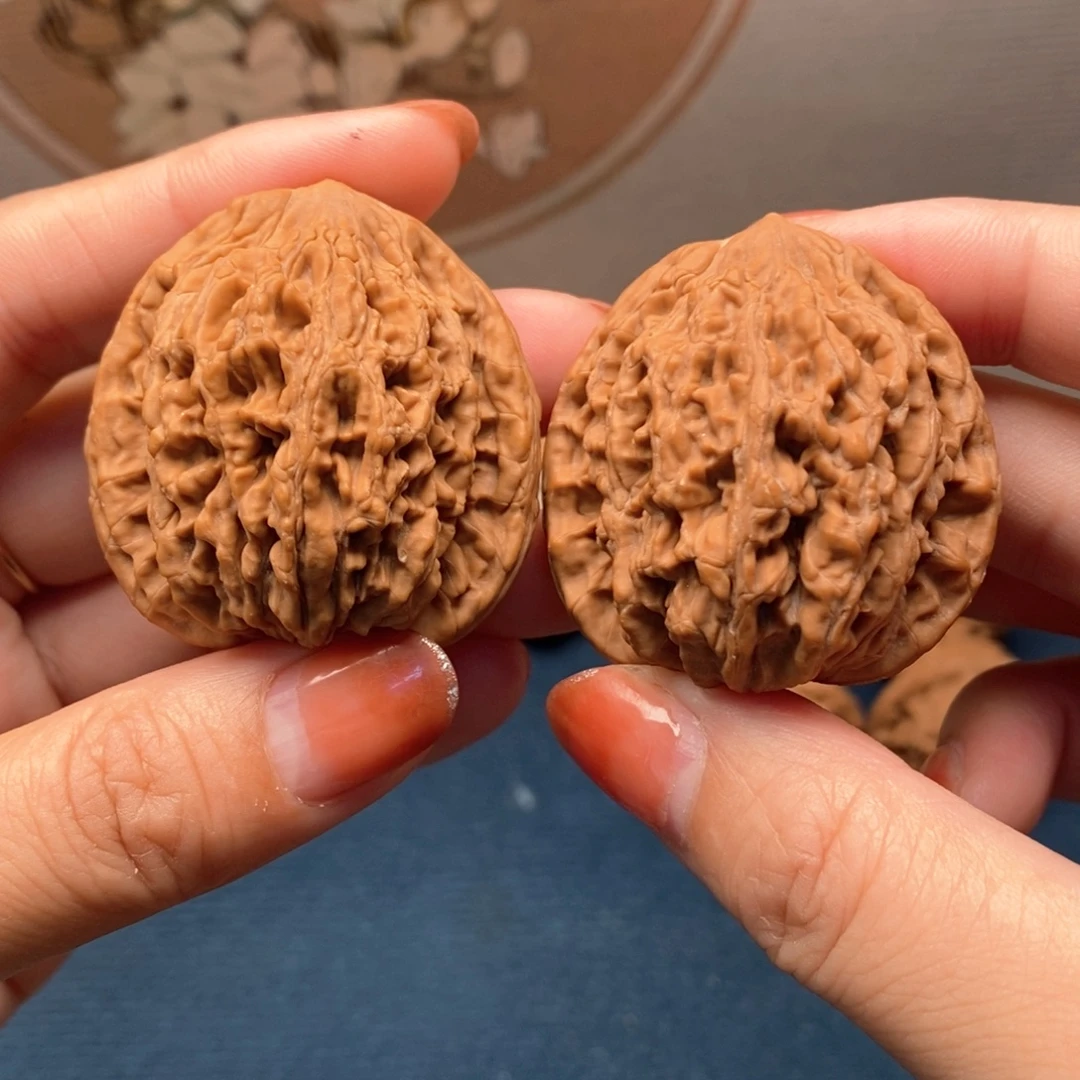 把件文玩核桃8麦穗虎头41.5