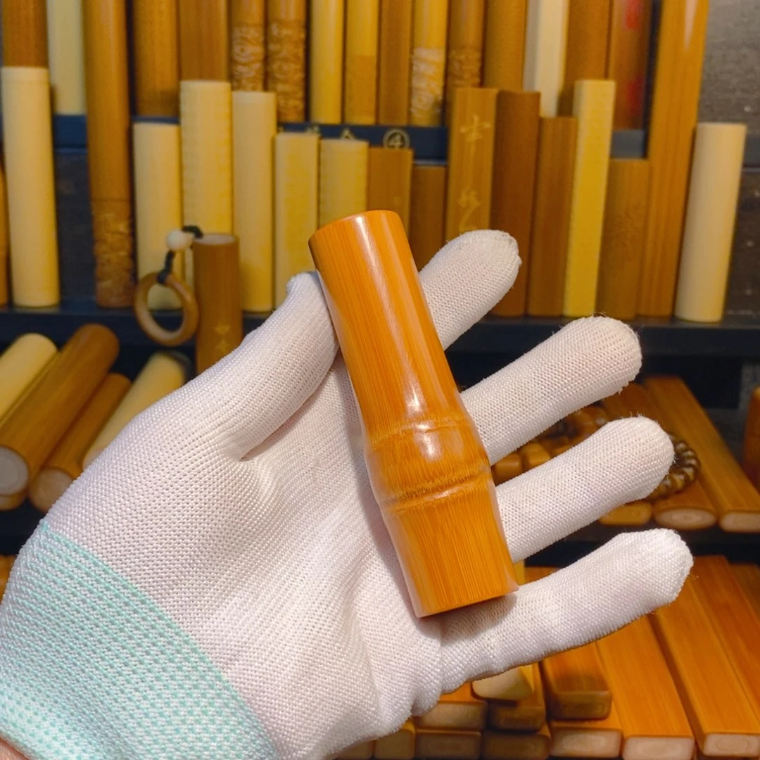 实心玉竹文玩手把件