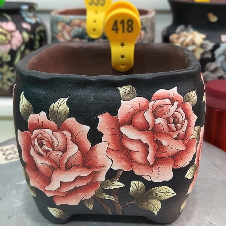 花盆紫砂水晶花盆418