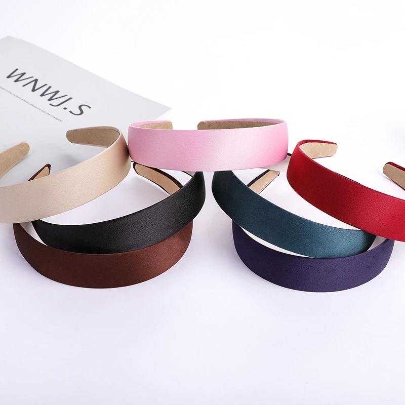 韩版复古百搭布艺发箍头箍韩版网红头饰素色发箍气质单色发箍女