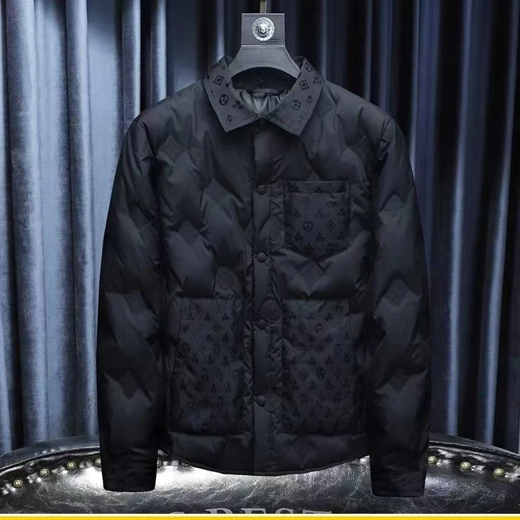 CB-2027-冬季新款简约拼接轻薄时尚外套男女同款