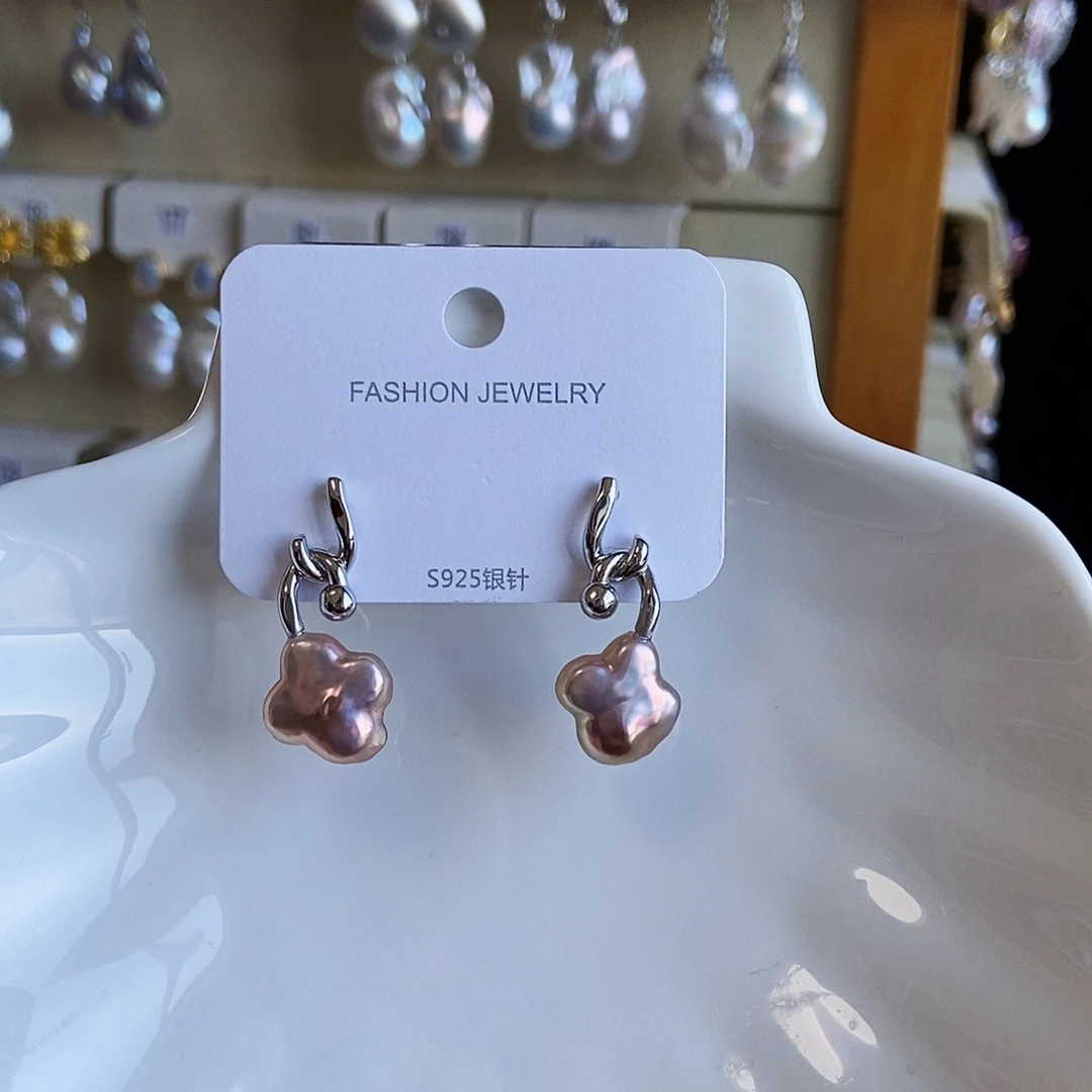 吊坠(不含链)淡水珍珠合金特价耳饰3258