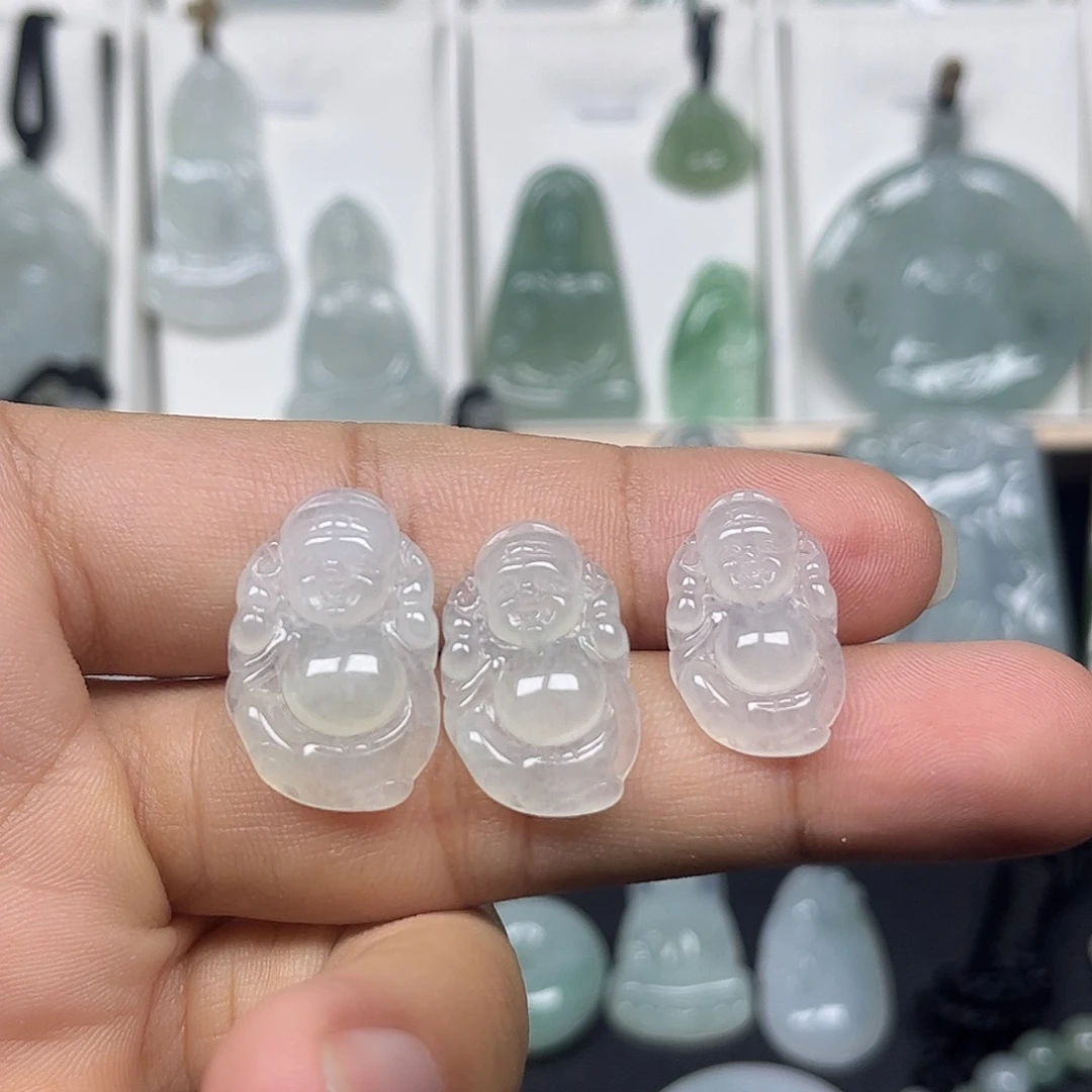 颈饰未镶嵌翡翠缅甸天然翡翠多样性发货发其一