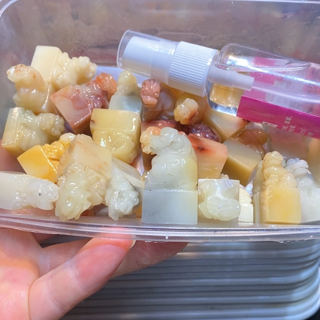 石材守****影寿山石印章30个