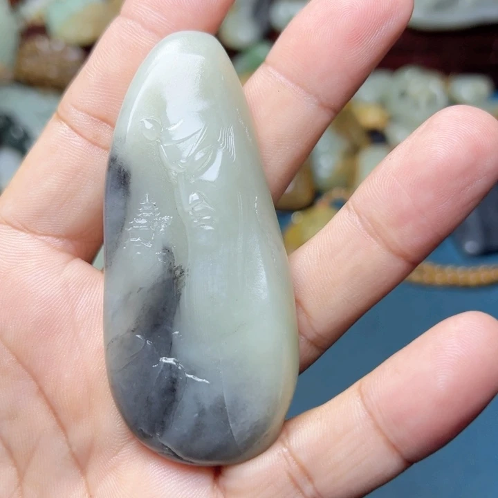 和田玉未镶嵌挂件