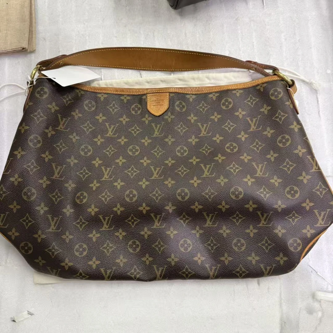 95新 LouisVuitton/路易威登 【安则专属】老花df腋下托特包