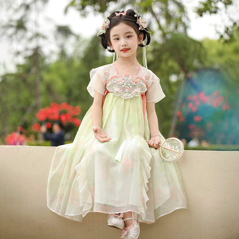 【贝优可22974】汉服女童夏季连衣裙