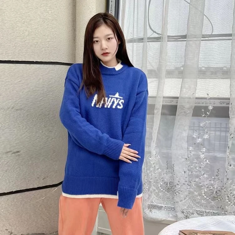 608情侣款时尚休闲宽松版毛衣