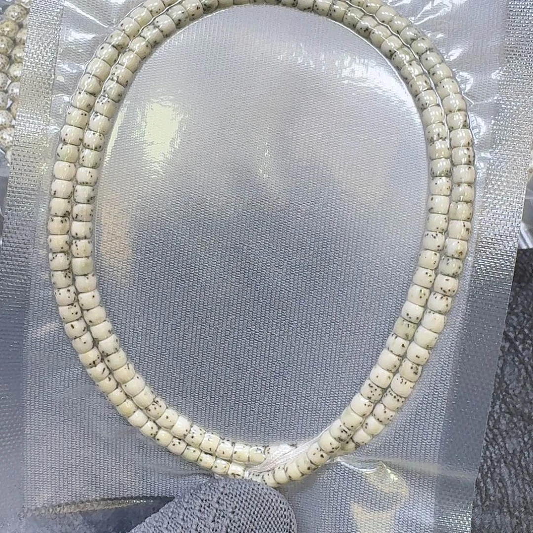 星月菩提手串5*4骨瓷白手串