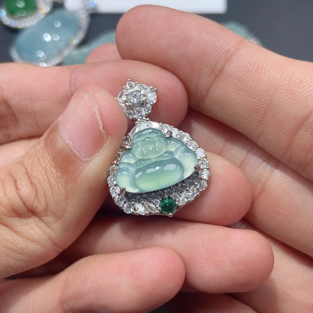 翡翠未镶嵌吊坠(不含链)