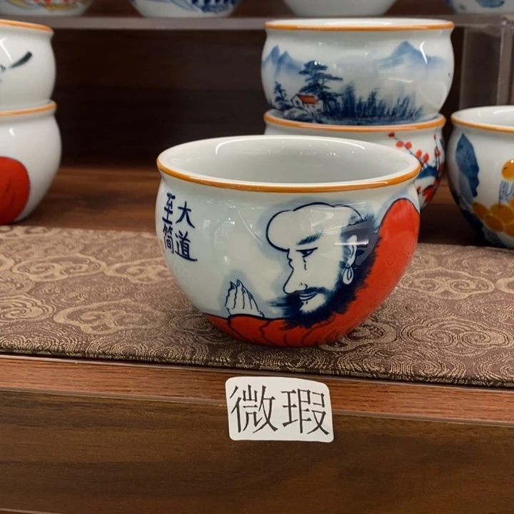 釉下老陶泥手工绘制