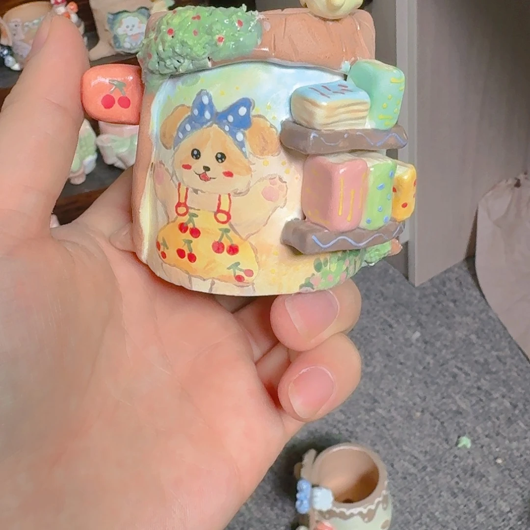 老梧家的手工陶瓷多肉花盆