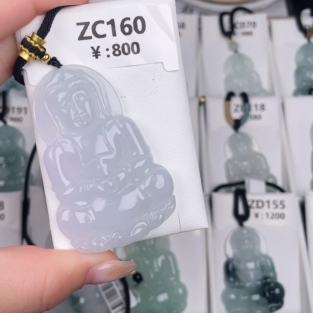 翡翠未镶嵌颈饰zc160