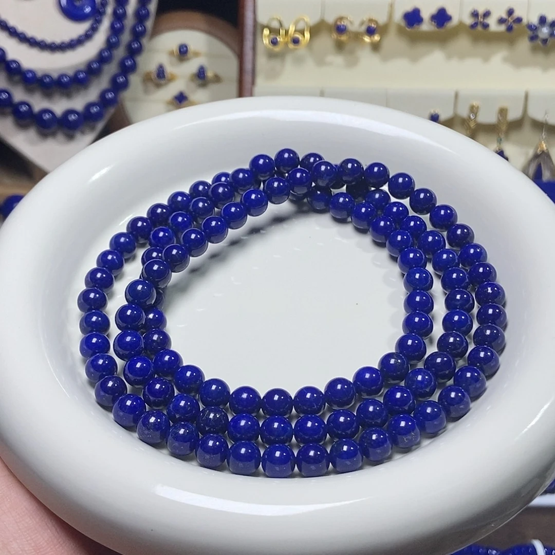 青金石未镶嵌顶高品 108佛珠7+