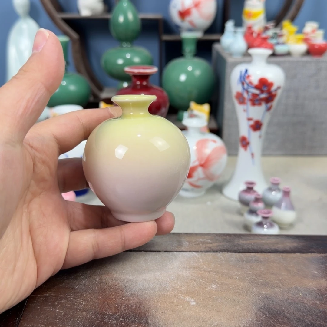 陶瓷手工小花器摆件