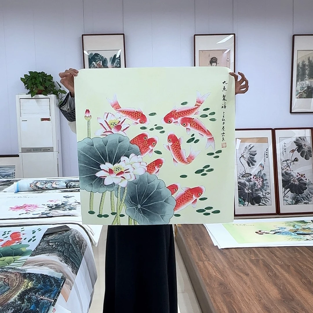 国画国画作品多次