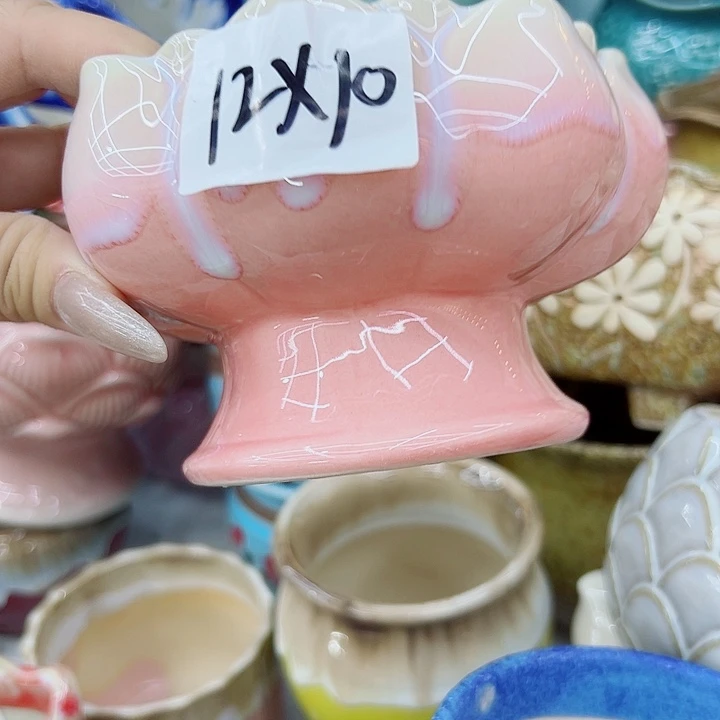 有孔，满10元发货多肉陶瓷花盆