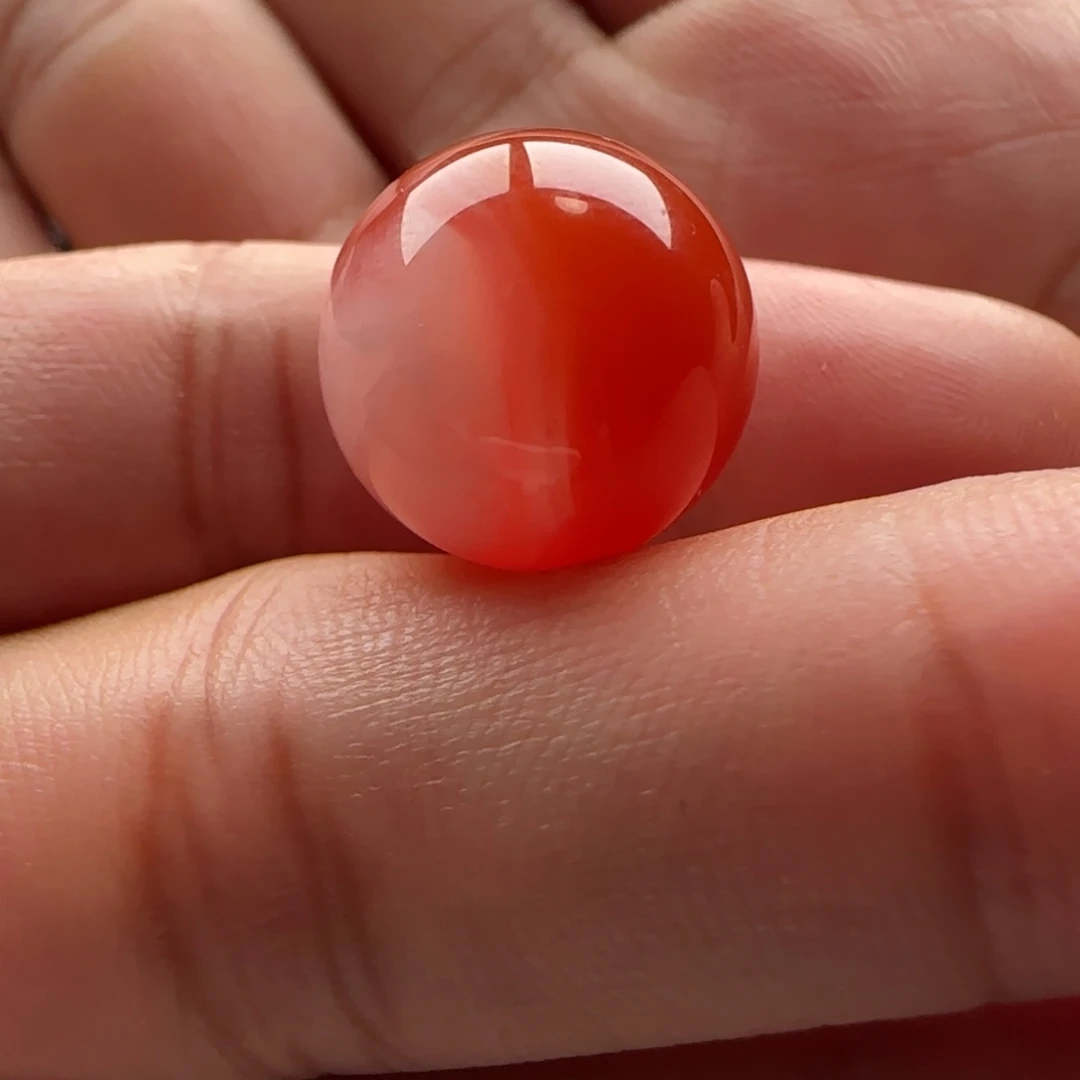 南红玛瑙未镶嵌特色圆珠14.6