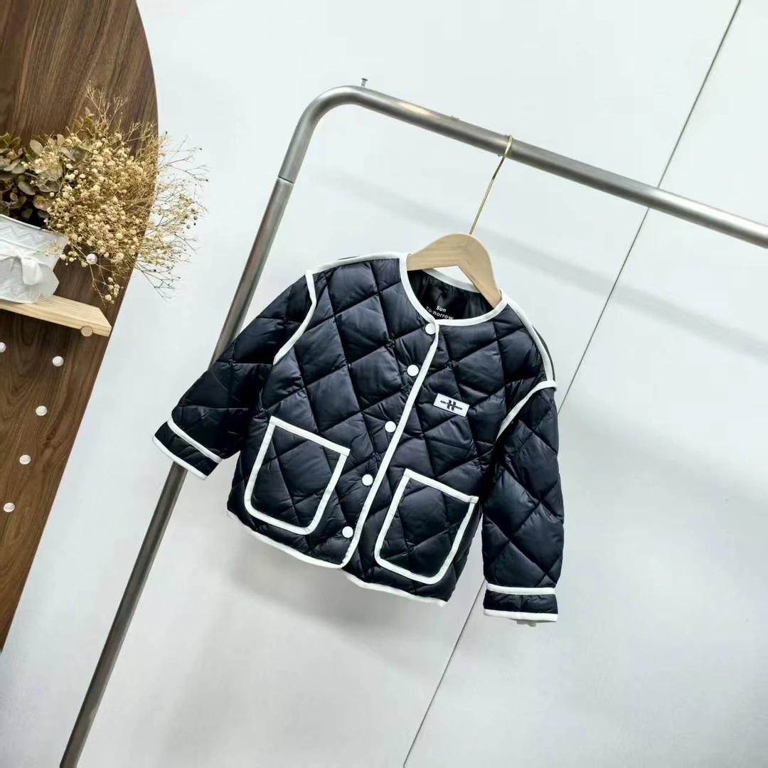 【3385A】黑藏青时尚羽绒服A5-9