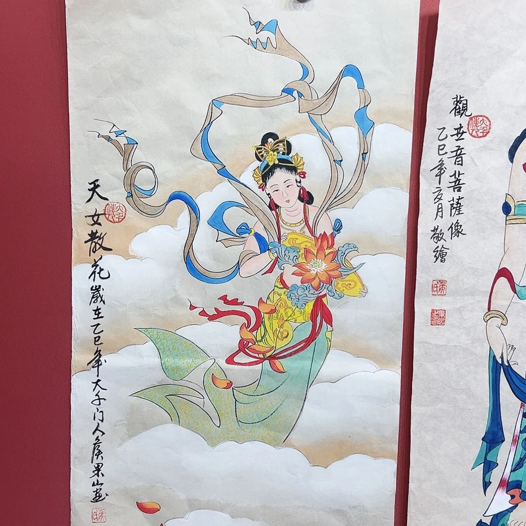 国画侯果山老师手绘国画作品慧