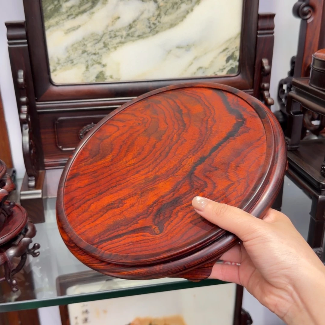 龙***爵木微凹黄檀底座22直径