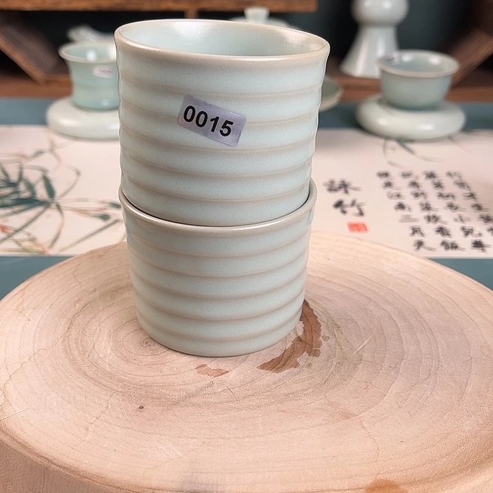 杯0015 青鸾汝瓷汝州微瑕