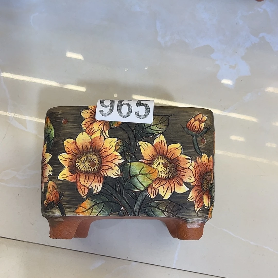 景德镇炫彩手绘长14宽10.5高11.5