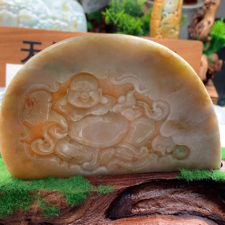 翡翠未镶嵌颈饰保真天然a货翡翠