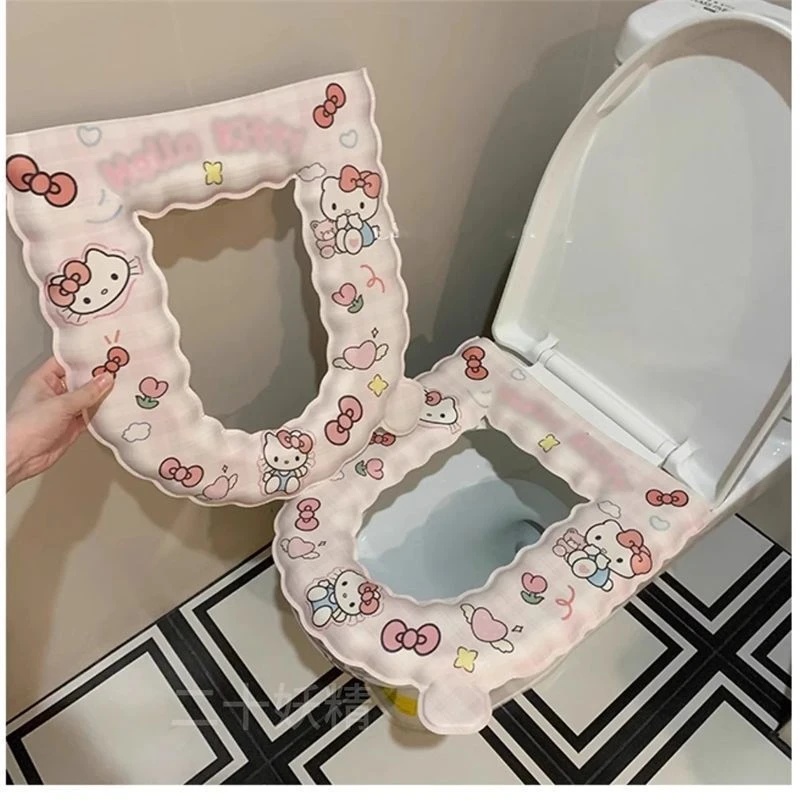 kt猫马桶防水EVA四季家用通用免洗加厚可擦坐垫粘贴厕所新款