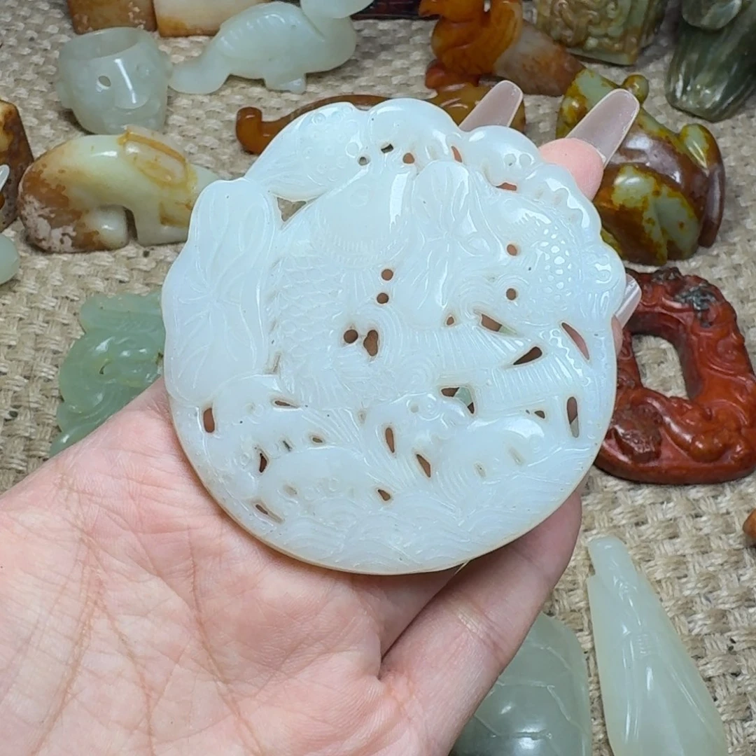 白玉菩提吊坠挂件