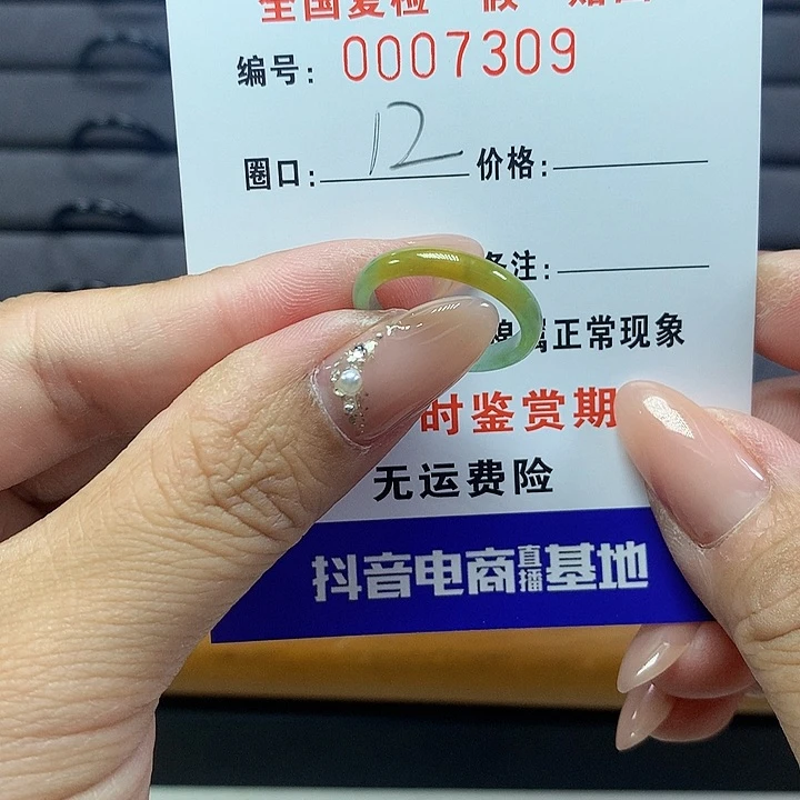 翡翠戒圈未镶嵌     7309