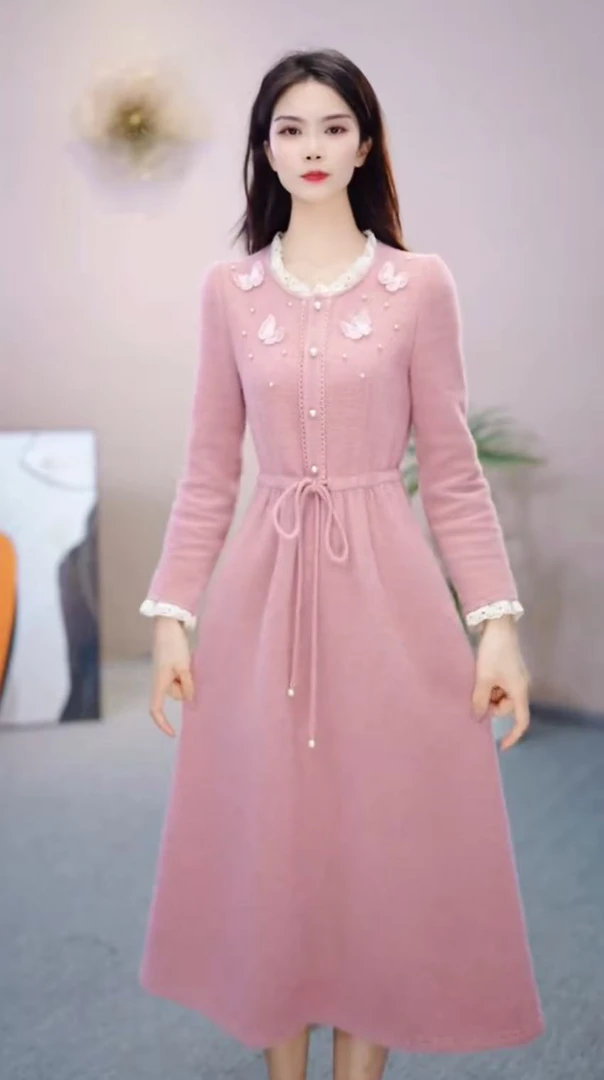 [依橙服饰] X299#  早秋 2025 减龄 收腰 显瘦  连衣裙
