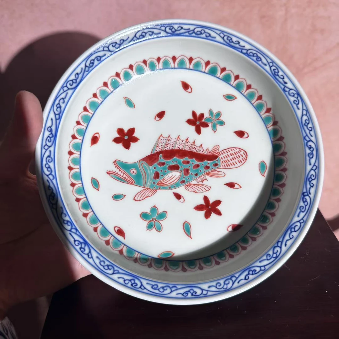 雨溪山房丨红绿彩桃花鲑鱼壶承 | 景德镇陶瓷