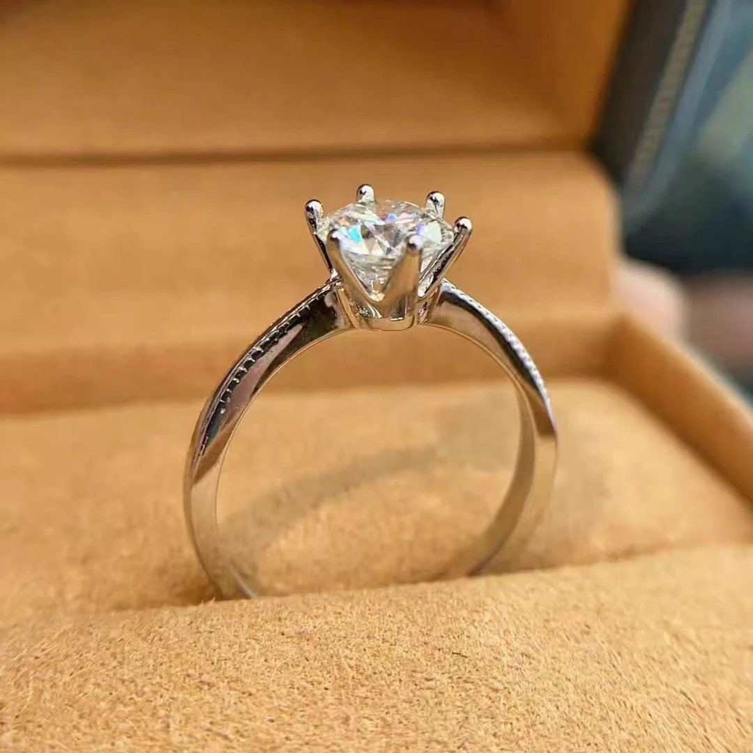 《高端定制》周家丝带六爪女戒0.50CT