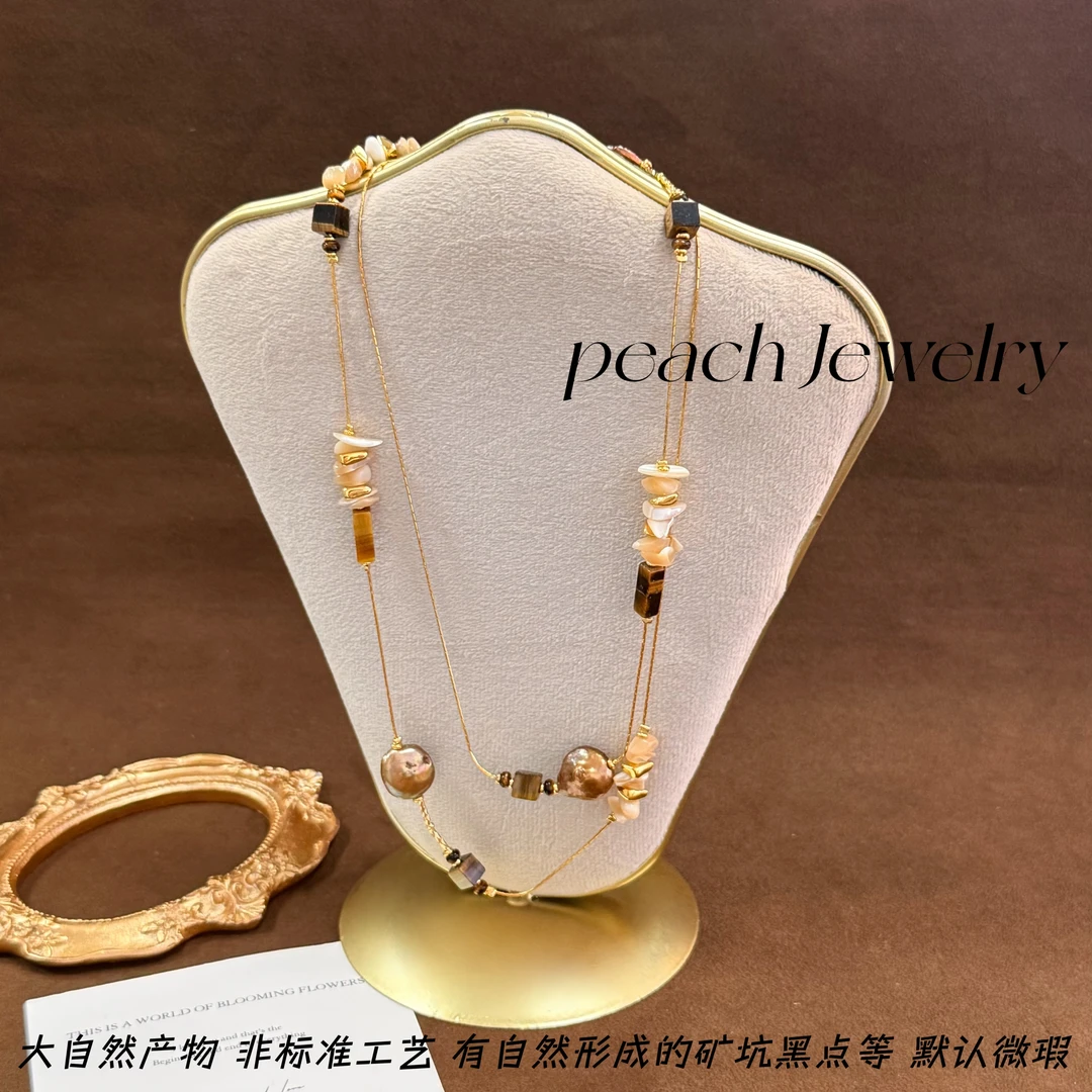 预售 巴洛克珍珠虎眼石项链 G-LN09 多样性发一颜色微差