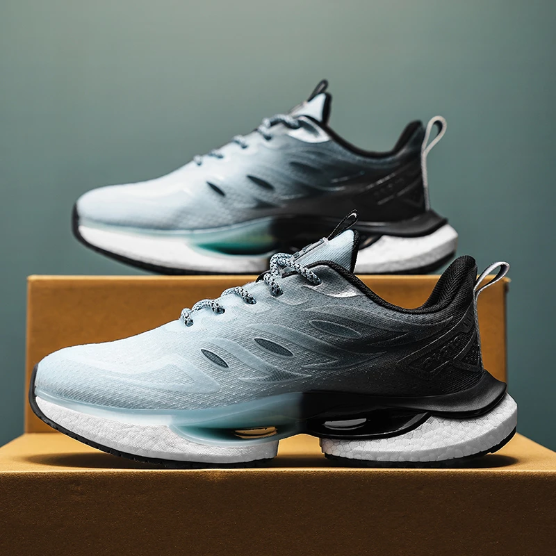 竞速跑鞋秋冬轻便情侣高弹爆米花马拉松跑鞋跳高跳绳JS25001